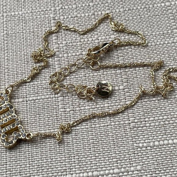 Natasha Women Necklace Birth Year 2003 Gold Tone Crystals Accent Jewelry - Picture 12 of 12